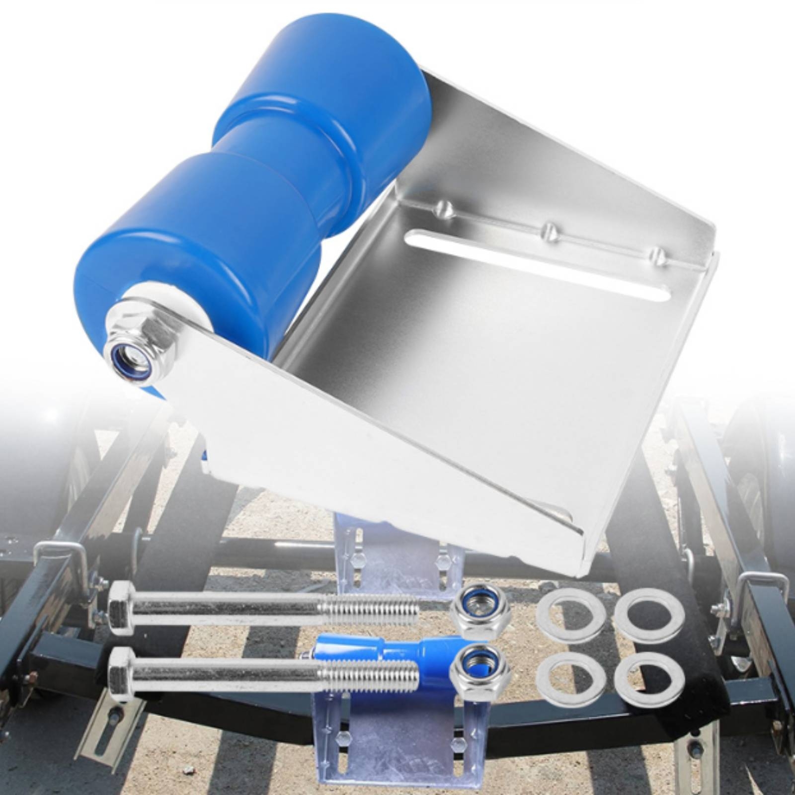 Hardware - Roller Trailer Perahu dengan Braket, Perlengkapan