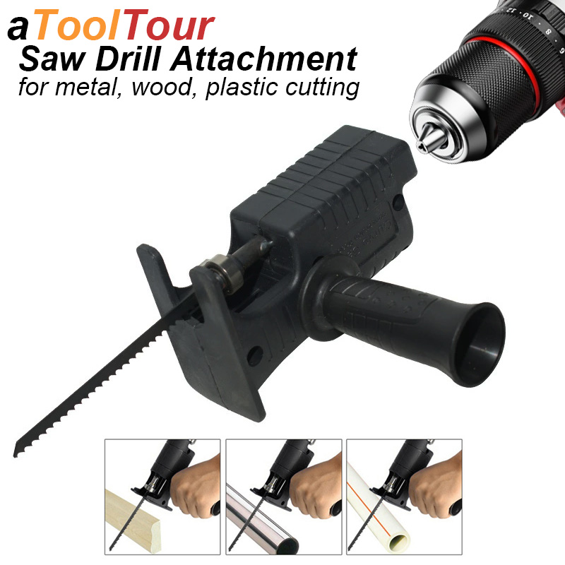 Reciprocating Saw Attachment Drill - Adaptor Gergaji Reciprocating, Aksesoris Bor Listrik,
