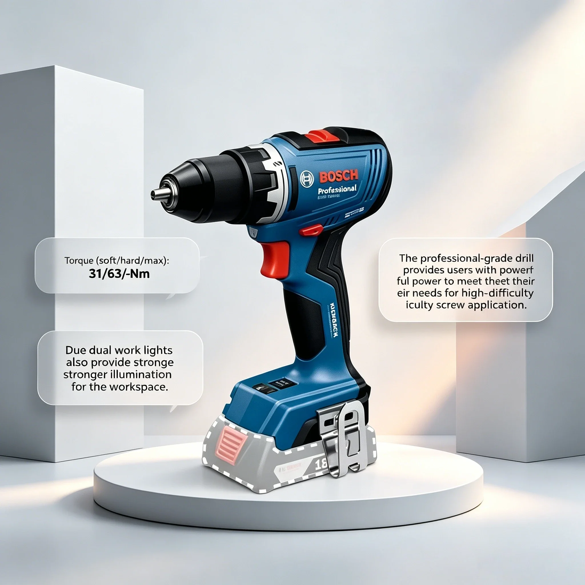 Brushless Cordless Electric Drill 18V - Bosch GSR 18V-65 Bor Tanpa Kabel