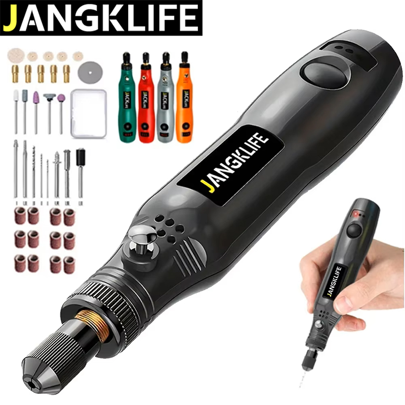 Cordless Rotary Tool Kit Accessories - JANGKLIFE Kit Alat Putar Tanpa Kabel