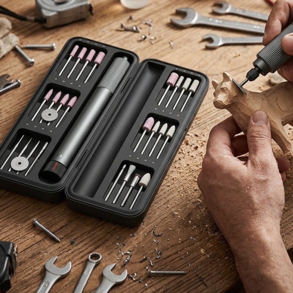Cordless Rotary Tool Kit Accessories - Set Peralatan Putar Tanpa Kabel dengan
