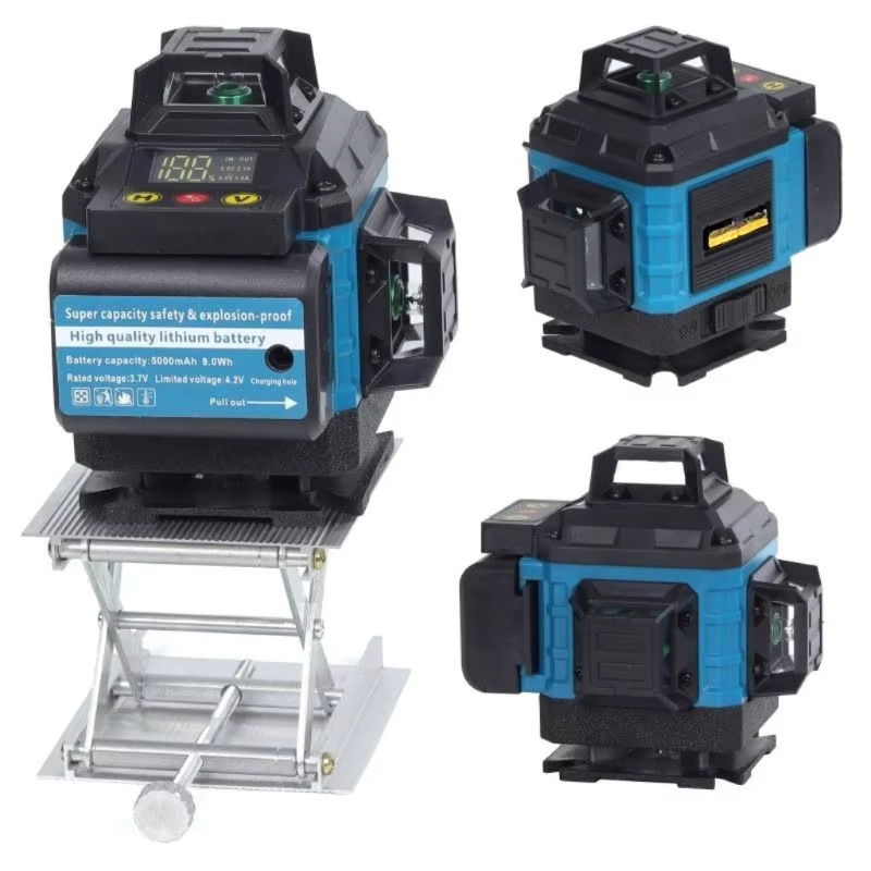 Laser Level 16 Lines 4D Green - Laser Level Digital 16 Garis 4D
