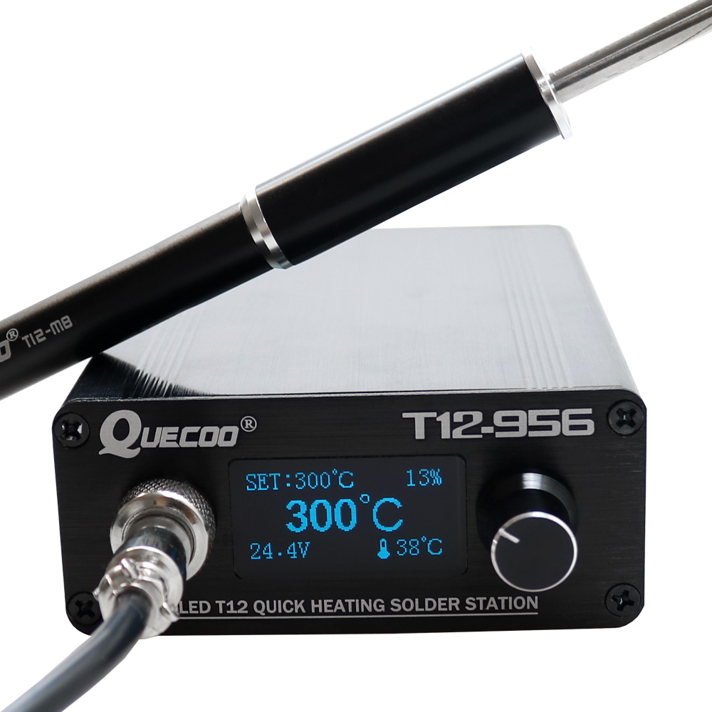 Digital Soldering Station T12 - QUECOO T12-956 Solder Digital Station Solder