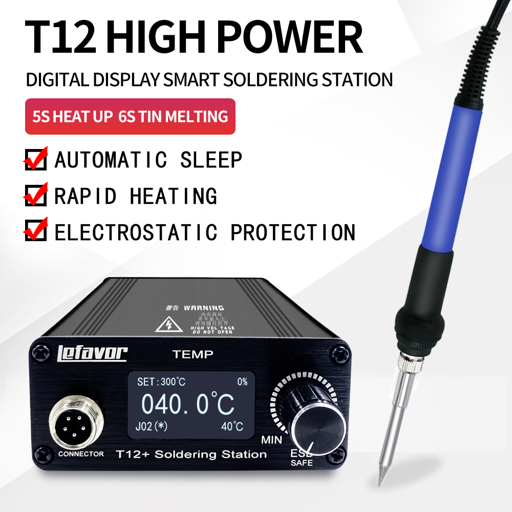 Digital Soldering Station T12 - T12 + Stasiun Solder Besi 1.3