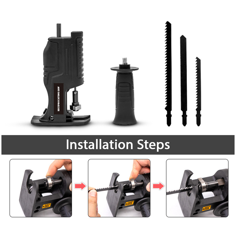 Adaptor Gergaji Bolak-balik Po - Reciprocating Saw Attachment Drill ulasan dan harga