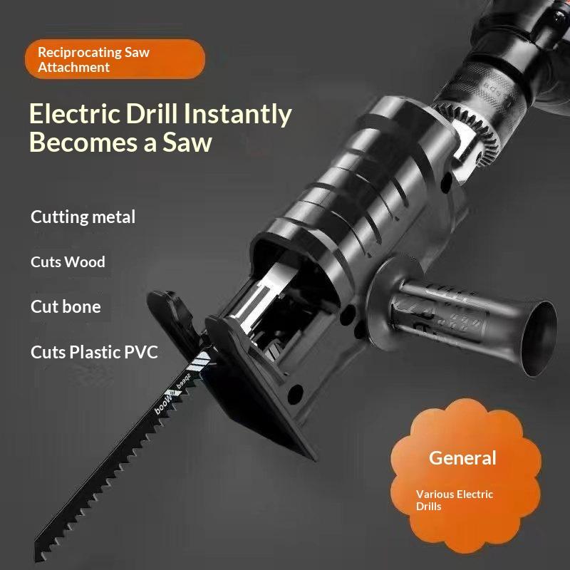 ♥ Adaptor Bor Listrik ke Gerga - Reciprocating Saw Attachment Drill ulasan dan harga
