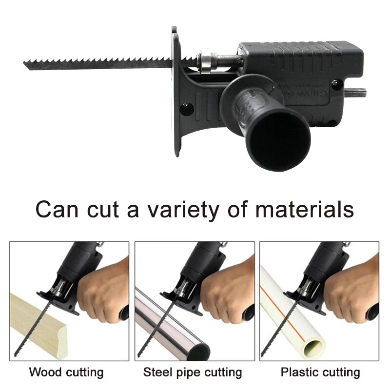Bor listrik genggam ke gergaji - Reciprocating Saw Attachment Drill ulasan dan harga