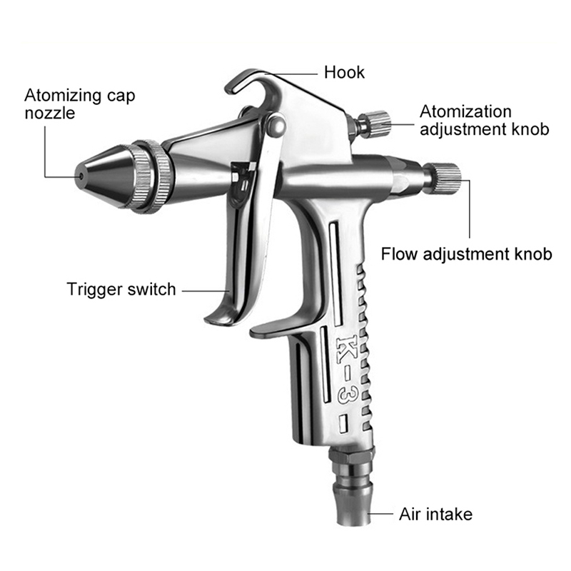K-3 pistol semprot udara cat M - Airbrush Kit With Mini Compressor ulasan dan harga