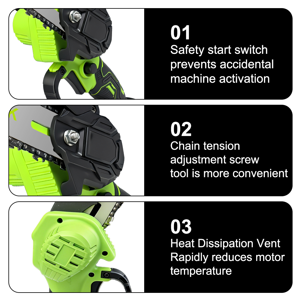 Gergaji Rantai Listrik Mini Po - Mini Electric Chainsaw 6 Inch ulasan dan harga