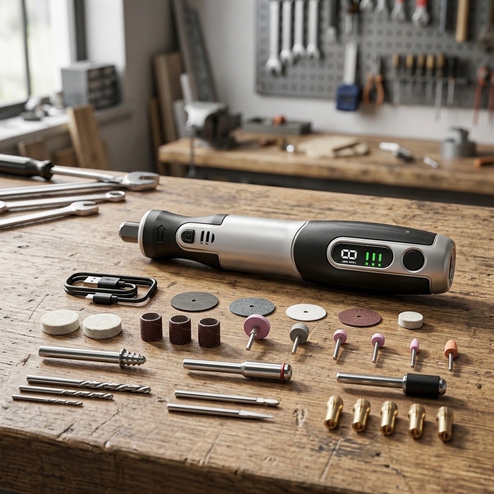 Kit Alat Rotary Elektrik Tanpa - Cordless Rotary Tool Kit Accessories ulasan dan harga