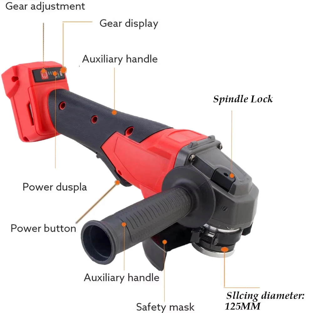 Gerinda Sudut Listrik 125mm 3  - Brushless Angle Grinder Battery Powered ulasan dan harga