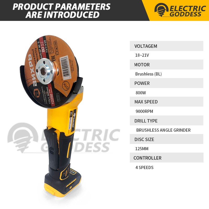Mesin Gerinda Sudut Tanpa Kabe - Brushless Angle Grinder Battery Powered ulasan dan harga