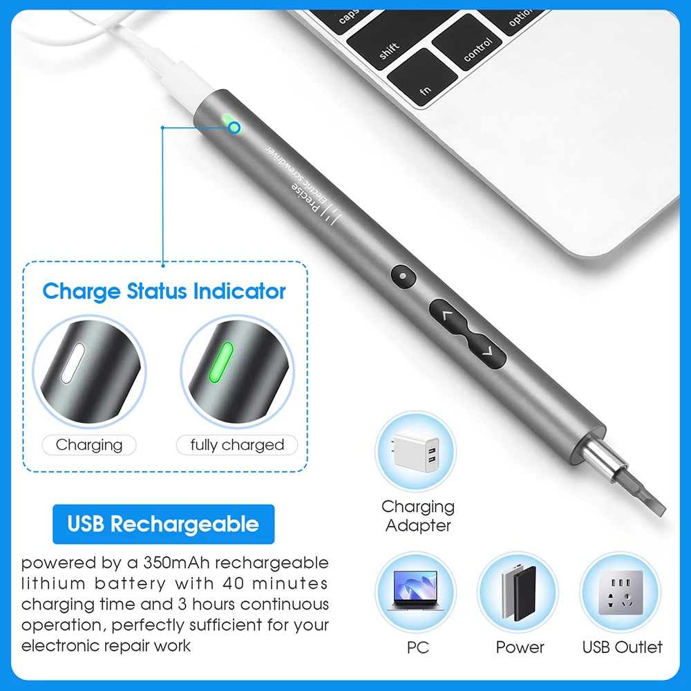 Set Obeng Elektrik Presisi 62/ - Electric Screwdriver Rechargeable Usb ulasan dan harga