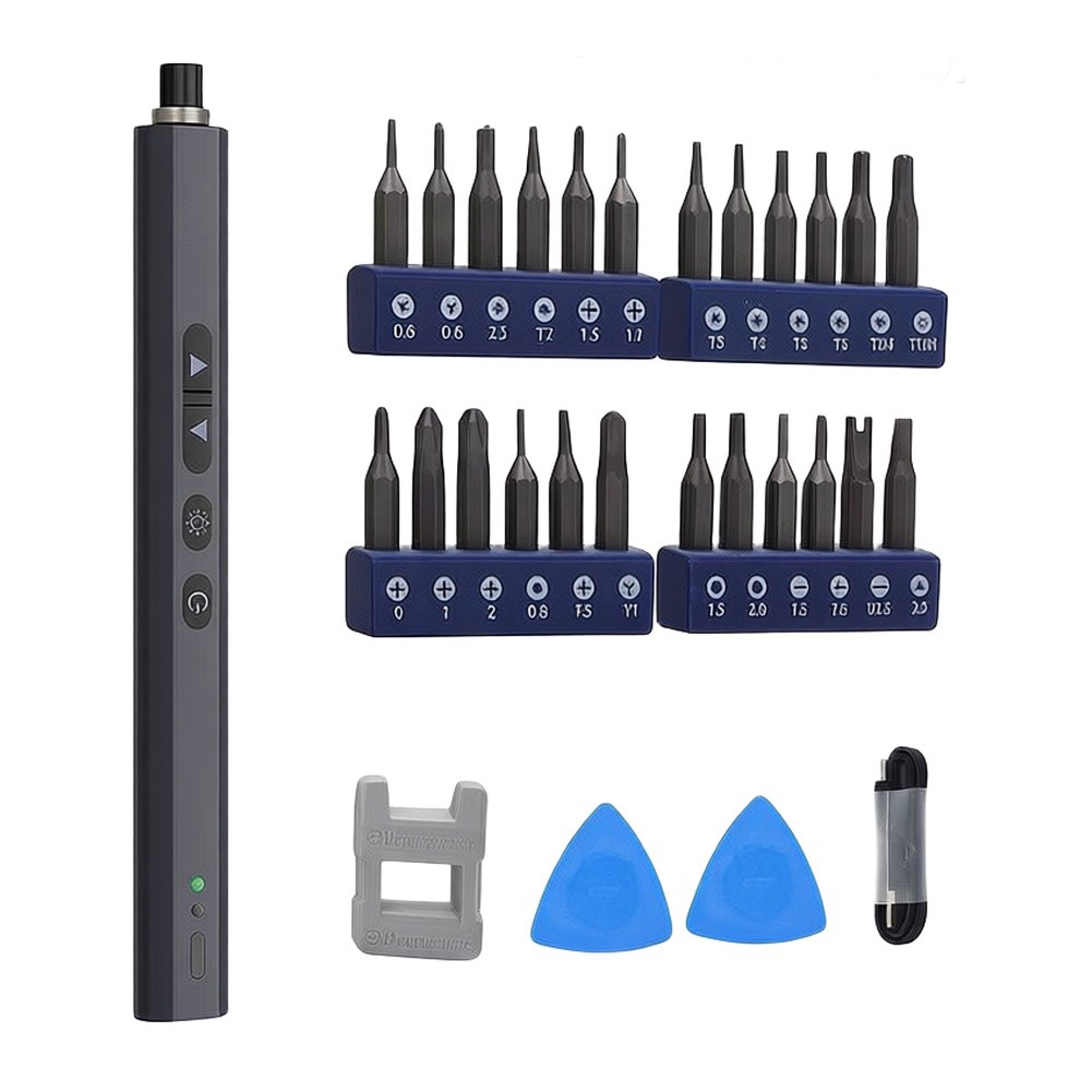 Kit Obeng Elektrik 24 Bit Lamp - Electric Screwdriver Rechargeable Usb ulasan dan harga