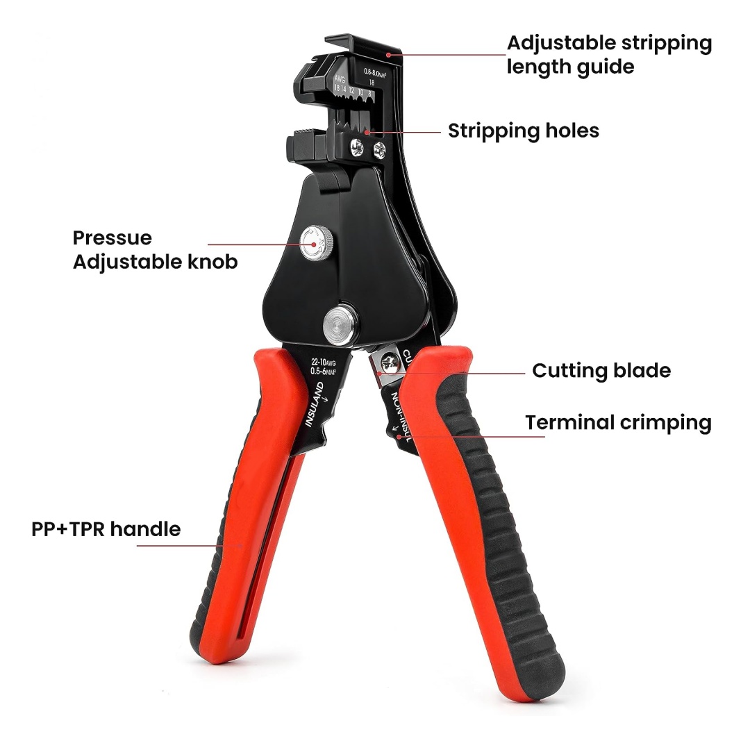Pengupas kawat otomatis/pemoto - Automatic Wire Stripper Cutter ulasan dan harga