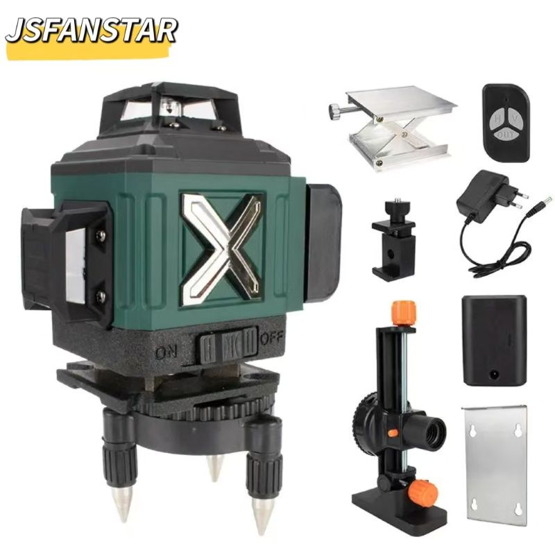 Alat Laser Level 4D Hijau 16 G - Laser Level 16 Lines 4D Green ulasan dan harga
