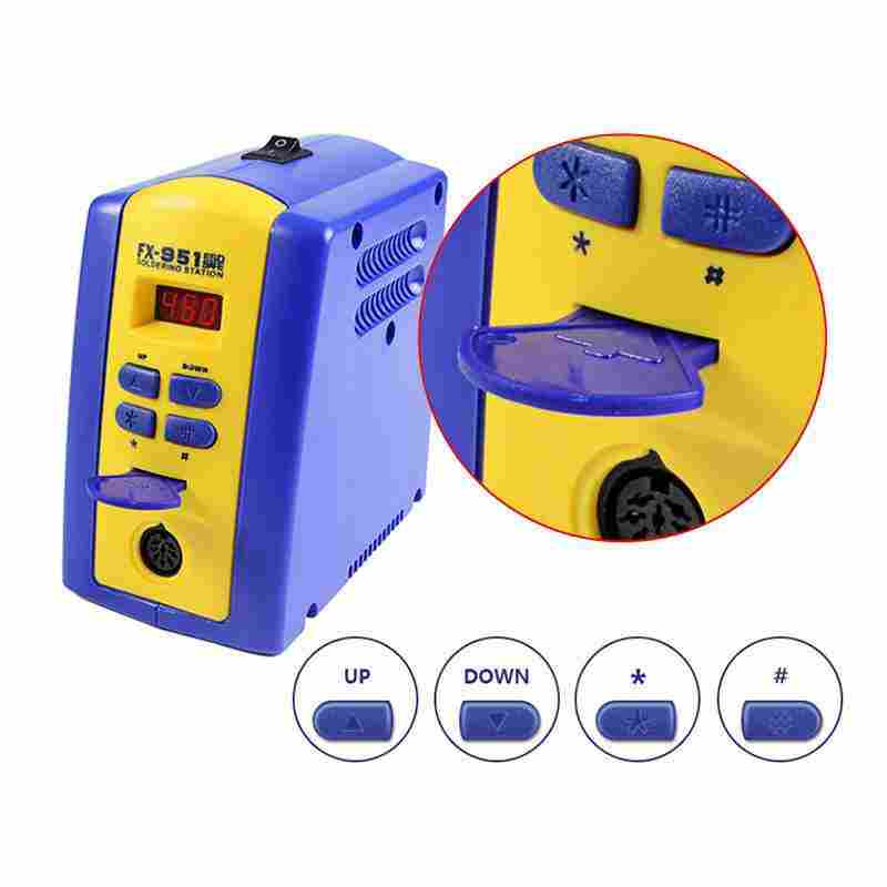 Stasiun solder Digital FX951 7 - Digital Soldering Station T12 ulasan dan harga