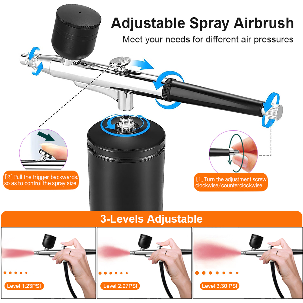 Airbrush dengan Kompresor Port - Airbrush Kit With Mini Compressor ulasan dan harga