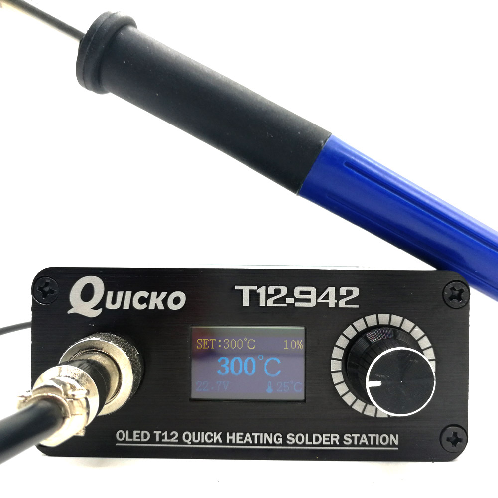 QUICKO MINI T12 STC OLED Digit - Digital Soldering Station T12 ulasan dan harga