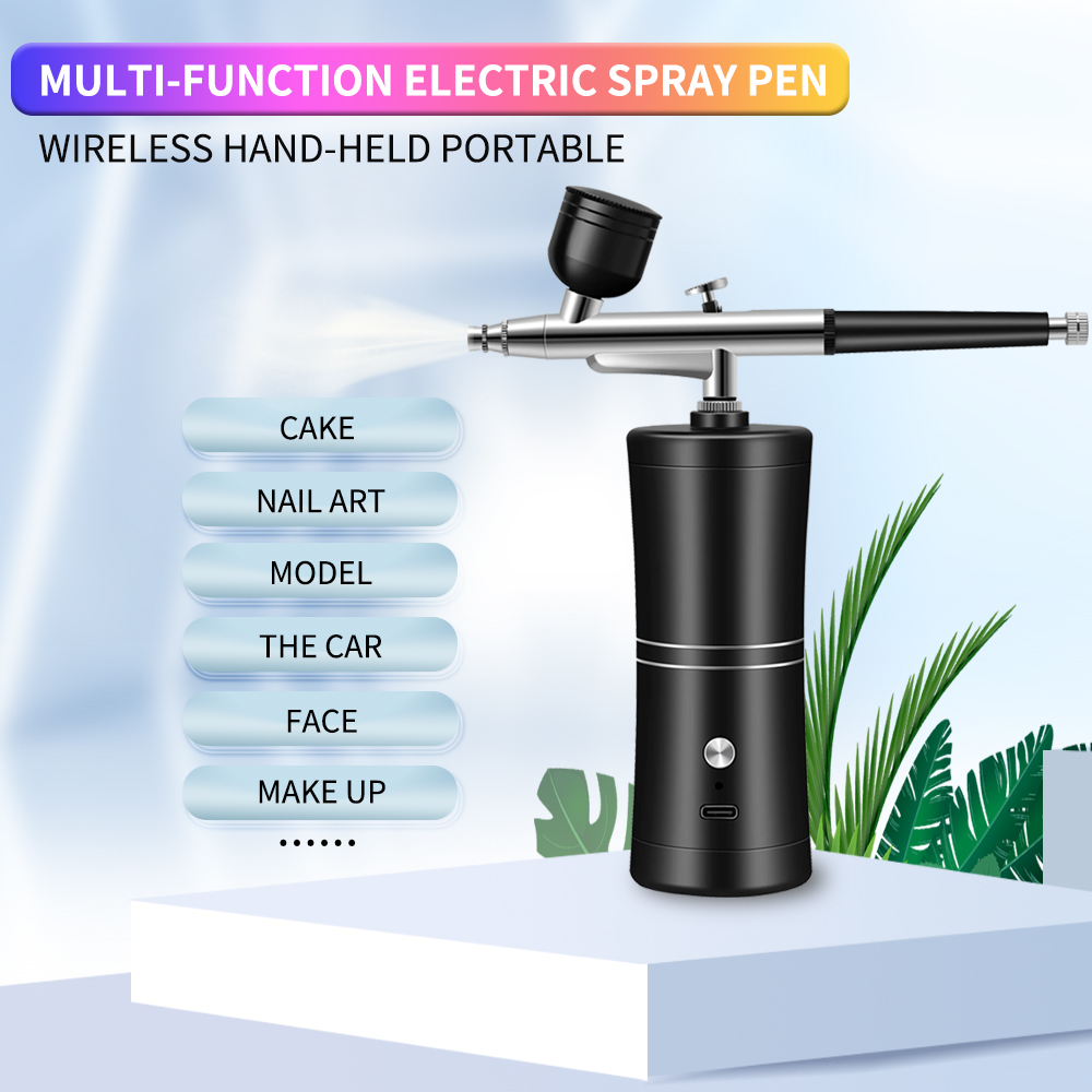 Airbrush Nirkabel Portabel yan - Airbrush Kit With Mini Compressor ulasan dan harga