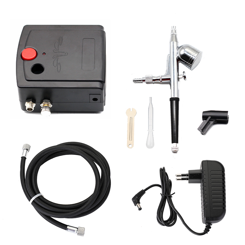 Airbrush Pistol Semprot Aksi G - Airbrush Kit With Mini Compressor ulasan dan harga