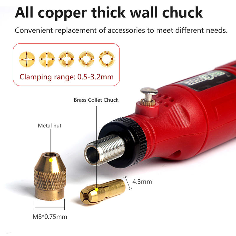 Bor nirkabel Mini 3.7V, alat p - Cordless Rotary Tool Kit Accessories ulasan dan harga