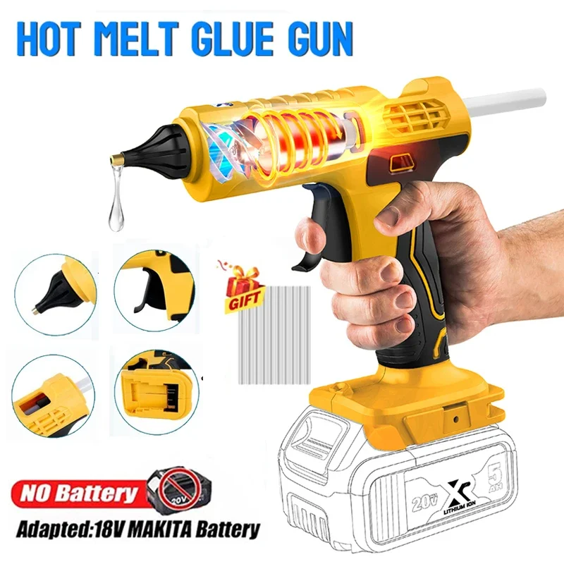 Alat reparasi pistol lem panas - Hot Melt Glue Gun Cordless ulasan dan harga