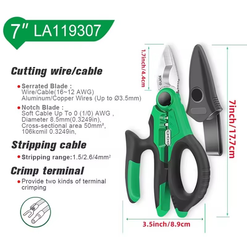 Gunting Listrik LAOA 6/7/8 Inc - Automatic Wire Stripper Cutter ulasan dan harga